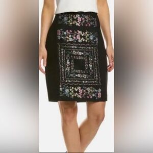 Ted Baker floral print pencil skirt, M